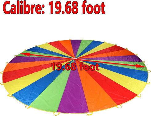 Sonyabecca (20ft) Play Parachute for Kids Tent Cooperative Team Building Birthday Games Gift for Boys and Girls