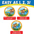 Grow-with-Me Easy Training Adjustable Inline Rollerskates, Quad-Style 4 Wheel Roller Skates for Kids and Toddlers