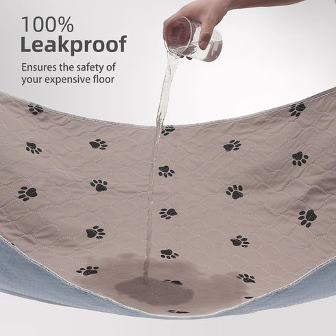 8 Packs 18" 24- PUPTECK Washable Pee Pads for Dogs - Waterproof Reusable Puppy Potty Training Pads Whelping Mat x Fast