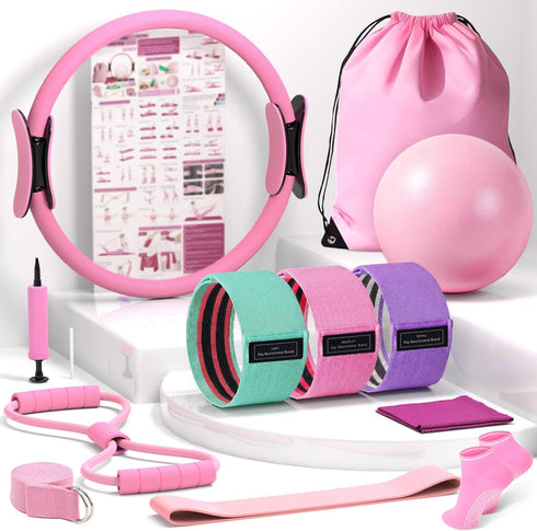 Jollcma Pilates Kit for Home Workouts, Pilates Essentials Kit for Women, Better Me