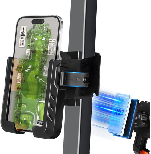 RIZINKART Golf Cart Phone Holder Magnetic, Compatible with EZGO/Club Car/Yamaha,with Upgrade N52 Magnets