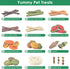 3 Chinchilla, KATUMO Rabbit Chew Toys with Types of Strung Hanging Toys, Natural Bunny Teeth Care Chew Kit Apple Wood