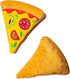 2 Pack Pizza Dog Toy with Squeaker, Plush Pizza Toys for Small, Medium, and Large Dogs (2 Slices)