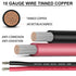 NOVINO 10 10 10 10FT 10FT Black,10 Gauge Marine Wire AWG Marine Grade Wire Include Gauge Red & AWG Tinned Copper