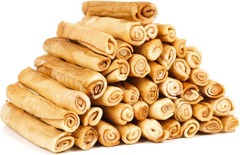 MON2SUN Dog Rawhide Rolls Twist Sticks Chew Treats Chicken Flavor for Puppy