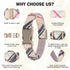 Small Dog Collar and Leash Set, Adjustable Pet Collar for Medium Dogs, 5FT Nylon Leash, Beige M, for Chihuahua, Yorki,