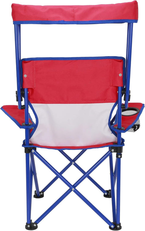 Generic (125 lb. Canopy Chair with Safety Lock Capacity), Red/Blue