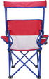 Generic (125 lb. Canopy Chair with Safety Lock Capacity), Red/Blue