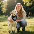 Agroon 2PCS, Blank Dog Bandanas Black Small DIY Solid Cotton Scarf, Durable Triangle Reversible Bibs Handkerchief