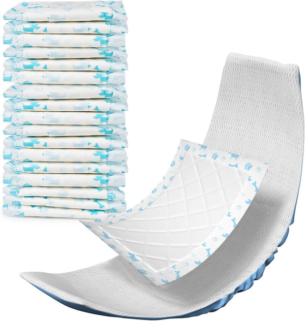 Disposable Dog Diaper Liners Booster Pads for Male and Female Dogs, Doggie