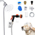 Dog Shower Attachment Water Hose Nozzle Sprayer Set with Metal 3-Way Diverter & 6.6 Ft Long Hose