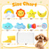 Pack 9 KIPRITII Whimsical Squeaky Dog Toys for Small Dogs & Puppies Plush Toys with Storage Bag, Pcs Stuffed Puppy Chew