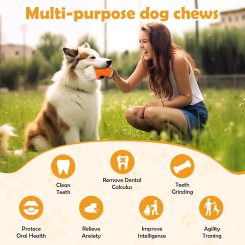Tough Dog Toys for Aggressive Chewers, Indestructible Dog Puzzle Toys, Interactive Chew Toys for All Sizes