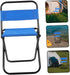 GANAZONO Foldable Outdoor Camping Chair Portable Fishing Stool Backrest Compact Lightweight Design for for Hiking