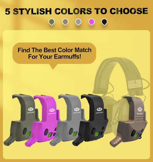 W01 Communication Walkie Talkies Compatible with Walker's Razor Slim Electronic Ear Muffs, Handsfree for Outdoors