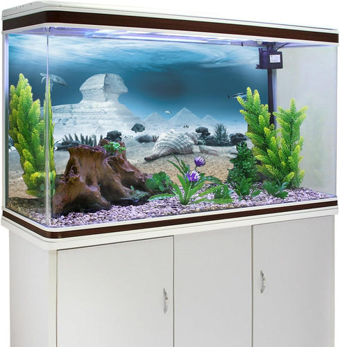 AWERT 60x24 inches Egyptian Pyramid Aquarium Background, Egypt and Sphinx Underwater World Vinyl.