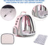 LOLLIMEOW Pet Carrier Backpack, Airline-Approved Bubble Carrier for Cats and Puppies, Pink, Travel Design