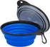 Stansport Collapsible Silicone Travel Bowls, 2 Pack in Grey and Blue, Large Size