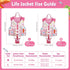 HeySplash Toddler Swim Vest, Kids Swimming Jacket for 30-50/50-80lbs, Floaties Vest with Safety Strap, M 3-6 Yrs/L 6-9