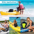 Universal Deluxe Kayak Seat Back, Padded Fishing Boat Seat with Adjustable Strap and Storage Bag
