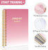 Fitness Journal Workout Planner for Women & Men, A5 Sturdy Workout Log Book for Gym & Home Workouts - Pink