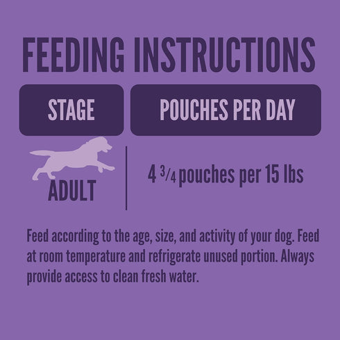 3.5 oz (Pack 24), A Strong Heart Wet Dog Food Pouches, Beef & Vegetable Stew, Pouches of Made in The USA with Real Beef