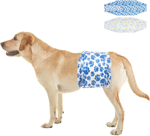 Dono Dog Diapers Male 60ct Disposable Male Dog Wraps Super Absorbent Doggie