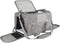 Soft-Sided Cat Carrier Case - Airline Approved with 4 Ventilated Windows for Cats and Dogs under 10-25Lbs (Grey, 17.0 L