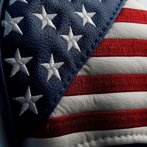 GOOACTION USA Golf Club 3 5 Fairway Wood Headcover, American Stars and Stripes Flag Synthetic Leather