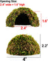ORBIDYN 2PCS 43.52.2in 1.6in Hermit Crab Accessories Climbing Toys & Habitat Domes, Natural-Look Shelter Cave, Hermit