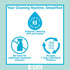 E-Cloth Pet Bowl Scrubber - Bone-Shaped Cleaning Scrubber, Reusable, 100 Wash Guarantee, 2 Pack