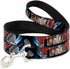 Buckle-Down Pet Leash - THOR Poses/Hammer - 4 Feet Long - 1/2" Wide