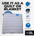 Tough Outdoors Sleeping Bags for Adults & Kids - Lightweight Waterproof Compact Sleep Bag for Camping