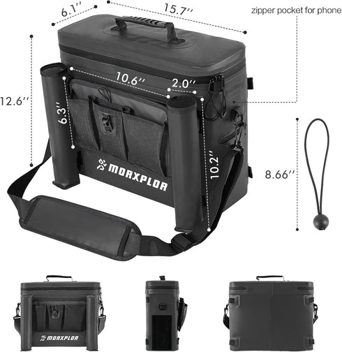Kayak Cooler - Waterproof Seat Back Cooler for Kayaking, Beach, and Camping with Portable Ice Chest