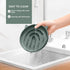 Coomazy Dark Green Silicone Slow Feeder Dog Cat Bowls, Interactive Puzzle Toy, Prevents Overeating, Medium: 1.4Cup