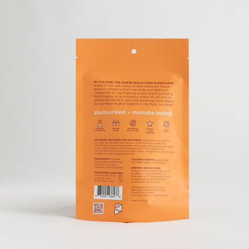 Freeze Dried Cheese Dog Treats - Grain-Free, High-Protein, Human-Grade, Made in The USA