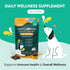 60 Count Daily Wellness Supplements for Dogs | Probiotic & Prebiotic Benefits with Fish Oil & Seaweed to Keep Your Dog