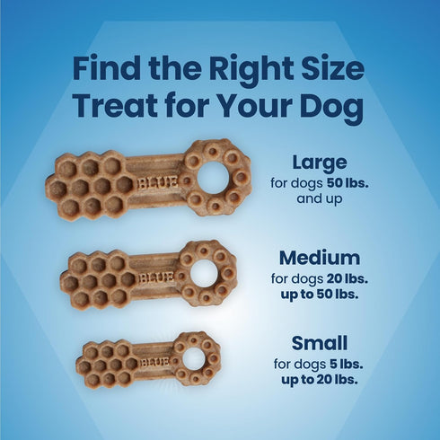 Blue Buffalo Medium Dental Chews for Dogs (14 Count) Made in the USA, Natural Ingredients, Chicken & Spearmint, Daily