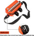 Waterproof Bike Bag, Front Handlebar Bag for Bicycles, Converts to Crossbody Bag (Orange)