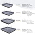 KSIIA Orthopedic Dog Bed, 36x27 Inch Gray, Waterproof Flannel Bolster Couch Bed with Removable Cover