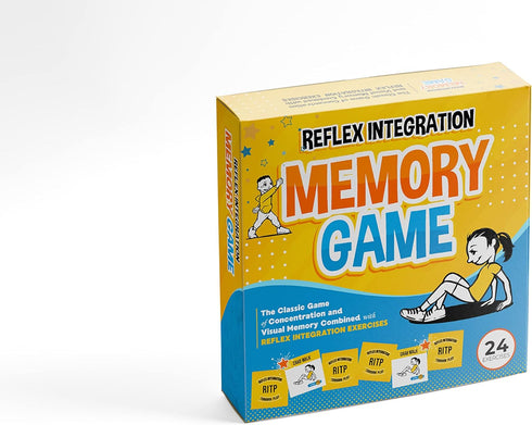 Reflex Integration Through Play Memory Game Tiles - Concentration Exercises for Therapy, Home, School (ADHD, Autism)