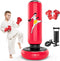 QPAU Kids Punching Bag Toy with Boxing Gloves, 66 Inch Larger Stable