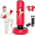 QPAU Kids Punching Bag Toy with Boxing Gloves, 66 Inch Larger Stable