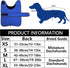 Geyecete Warm Thermal Quilted Dachshund Coat, Blue, with Fleece Lining for Medium & Large Dogs