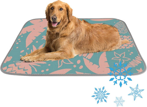 Generic Pet Cooling Mat Ice Silk Cooling Mat for Cat Tropical Fruit Thin