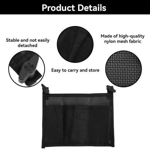 Small Storage Net 9.4" x 6.8" Mesh Pocket for Kayak Boat, Nylon Marine Accessories
