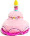 Midlee 2 Layer Birthday Cake Dog Toy - 7" Tall, Pink