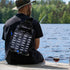 Fishing Tackle Bag with Rod Holders, Multifunctional Sling Backpack with Earphone Hole, Weatherproof for Outdoors