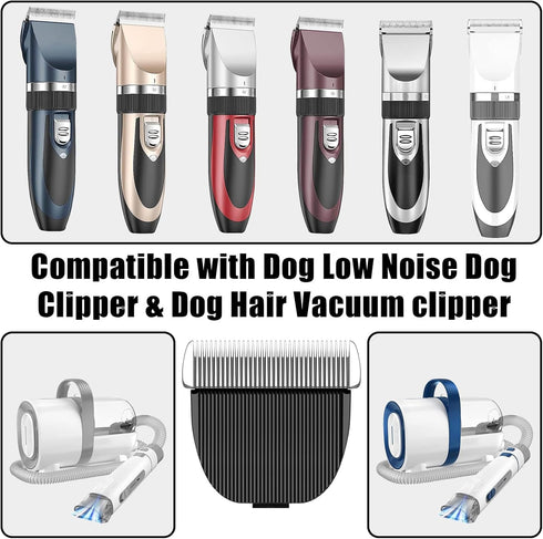 2 Pack Dog Grooming Replacement Blades - Compatible with ONEISALL Dog Low Noise Clipper & Dog Hair Vacuum Clipper