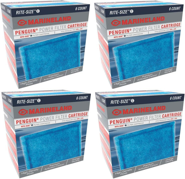 MarineLand Rite Size Aquarium Filter Cartridge Bundles, Rite Size C 24pk